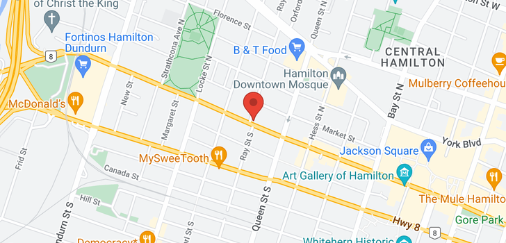 map of 374 KING ST W